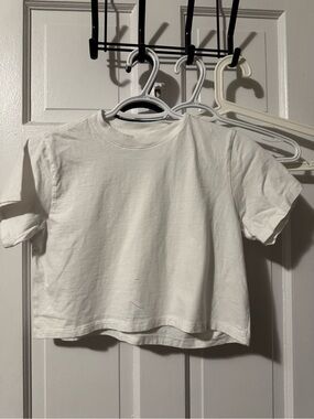 Hanes White Short Sleeve Kids Tee
